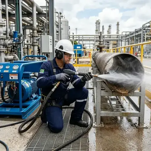 Hidrojateamento profissional de alta pressão