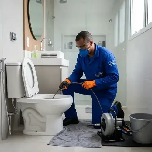 Desentupimento de vaso sanitário sem quebra-quebra